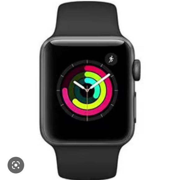 Apple Watch Series 3 42mm Space Gray Aluminum w/ Black Sport Band - GPS+Cellular - Picture 2 of 8
